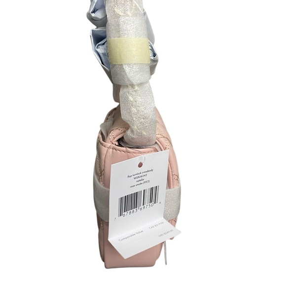 Kate Spade NWT Natalia Quilted Smooth Leather Turnlock Crossbody Rose Sm… - Picture 12 of 16